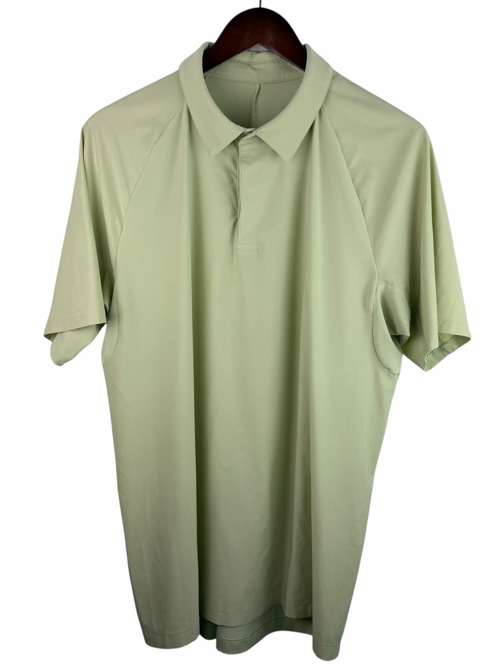 Lululemon | Light Green Hidden Button Performance Polo Shirt